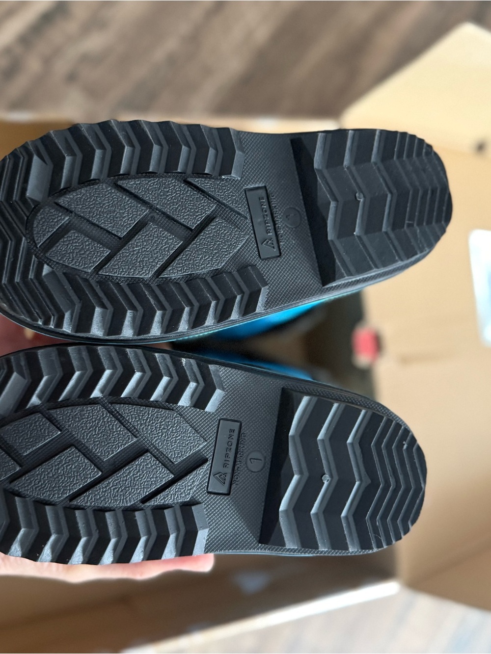 New RipZone Blue Quilted Faux Fur Winter Boots - Picture 3 of 5